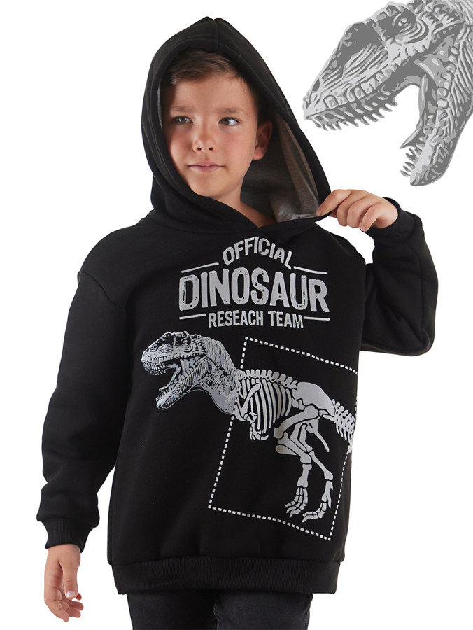 Dino Research Erkek Çocuk Sweatshirt - 1