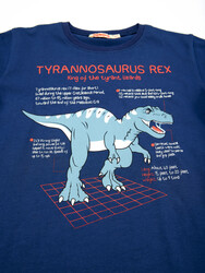 Dino Rex Boy T-shirt&Pants Set - Thumbnail