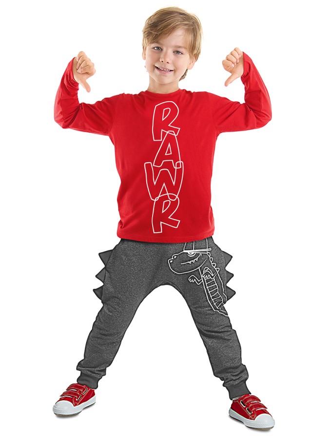 Dino Spikes Boy Pants Set - 1