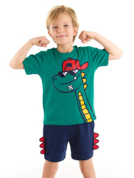 Dino Summer Boy T-shirt&Shorts Set - 1