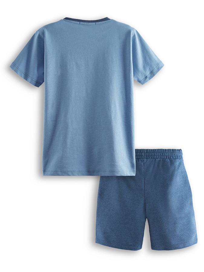 Dinos Boy Blue T-shirt&Shorts Set - 4