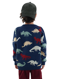 Dinos Boy Knit Navy Jumper - 2