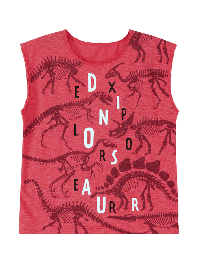 Dinosaur Expert Erkek Çocuk Yazlık Kolsuz T-shirt Şort Takım - 5