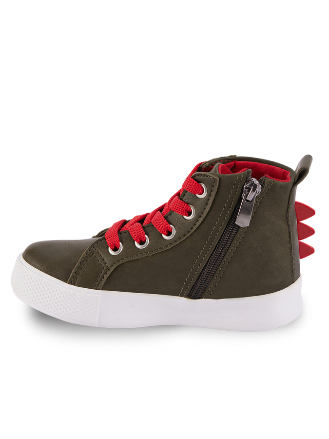 Dinozor Erkek Çocuk Haki Sneakers Spor Ayakkabı - 4