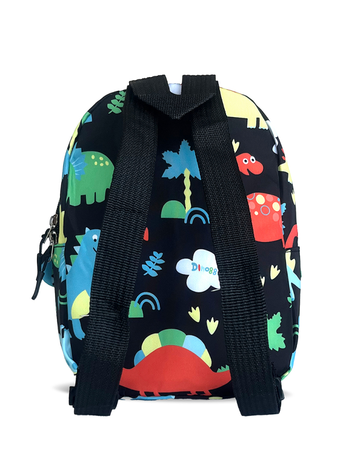 Dinozor Erkek Çocuk Okul Anaokul Siyah Sırt Çantası - 3