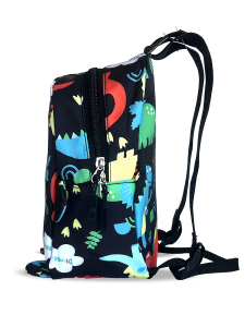 Dinozor Erkek Çocuk Okul Anaokul Siyah Sırt Çantası - 4