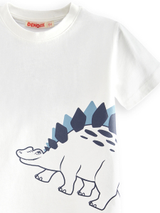 Dinozor Erkek Çocuk T-shirt Müslin Şort Takım - 5