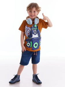 DJ Boy T-shirt&Denim Shorts Set - MSHB&G