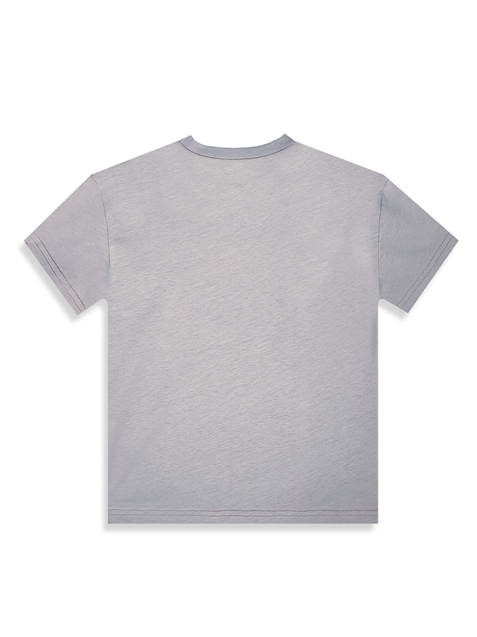 Erkek Çocuk Takım Grafiti %100 Pamuk T-Shirt Ve Çizgili Keten Görünümlü Yazlık Pantolon - 8