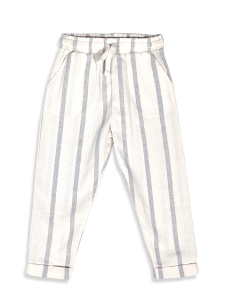 Erkek Çocuk Takım Grafiti %100 Pamuk T-Shirt Ve Çizgili Keten Görünümlü Yazlık Pantolon - 9