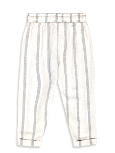 Erkek Çocuk Takım Grafiti %100 Pamuk T-Shirt Ve Çizgili Keten Görünümlü Yazlık Pantolon - 10