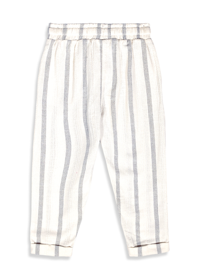 Erkek Çocuk Takım Grafiti %100 Pamuk T-Shirt Ve Çizgili Keten Görünümlü Yazlık Pantolon - 10