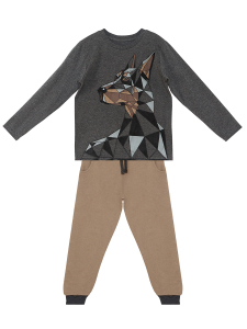 Doberman Boy T-shirt&Pants Set - 3