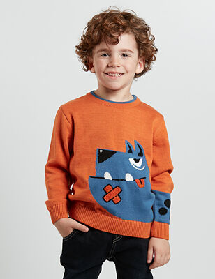 Dog Boy Knit Jumper - 1