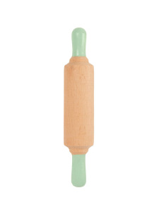 Doğal Ahşap Merdane - Pastel Yeşil - Childgen