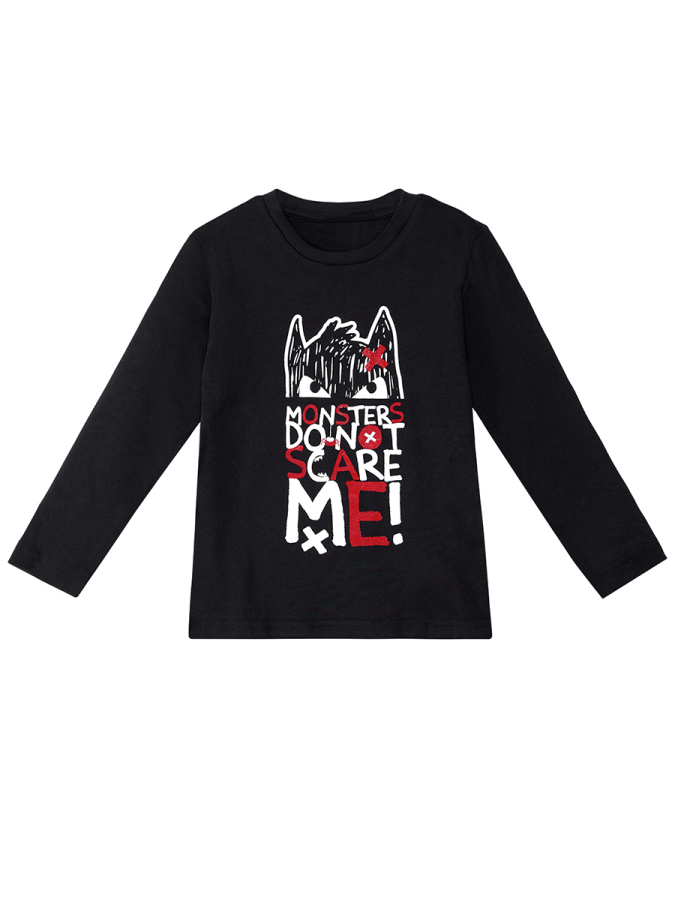 Don't Scare Erkek Çocuk Kışlık T-shirt Pantolon Takım - 5