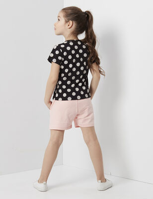 Dotted Cat Shorts Set