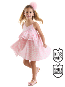 Dotted Frills Girl Poplin Dress - MSHB&G