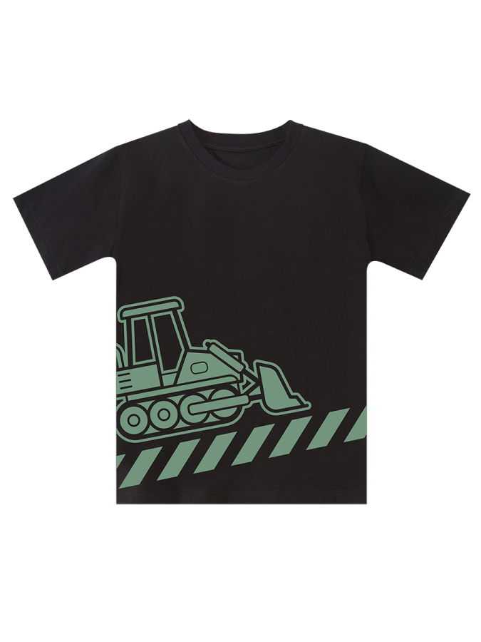 Dozer on Duty Boy T-shirt&Capri Pants Set - 5