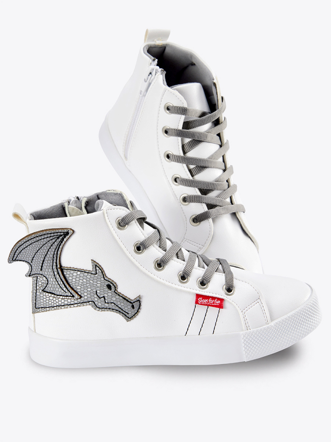 Dragon Boy White Sneakers - 2