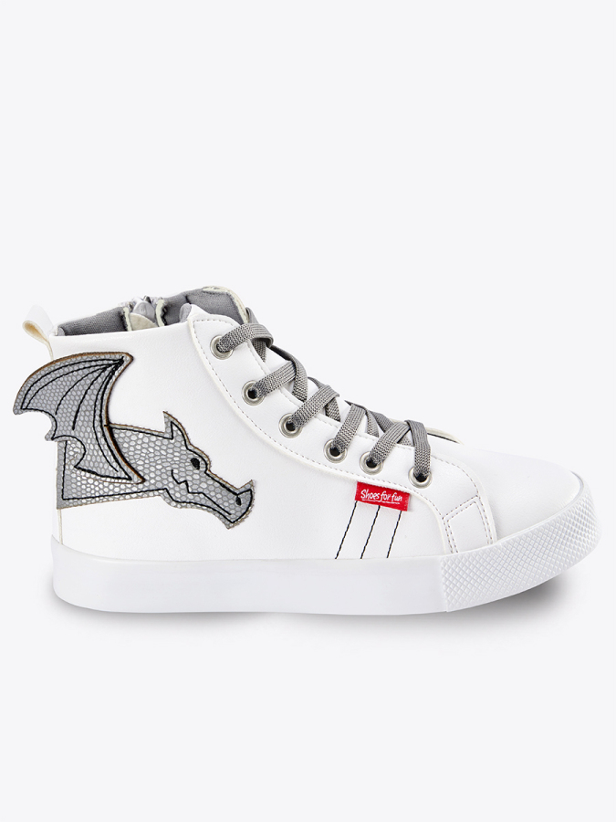 Dragon Boy White Sneakers - 4