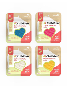Ecopack Refill 4'lü Simli Oyun Hamuru Set - Childgen
