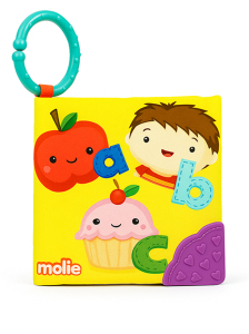 Eğitici Bebek Dişlikli ve Hışırtılı Harfler Kitabı - Molie