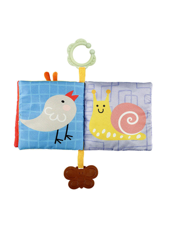 Eğitici Bebek Kitabı Dişlikli ve Hışırtılı 3D Hayvanlar Kitabı - 3