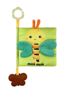 Eğitici Bebek Kitabı Dişlikli ve Hışırtılı 3D Hayvanlar Kitabı - Mini Mini
