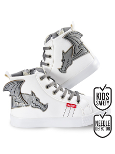 Ejderha Erkek Çocuk Beyaz Sneakers Spor Ayakkabı - Denokids