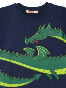 Ejderha Erkek Çocuk Yazlık T-shirt Şort Takım - 8