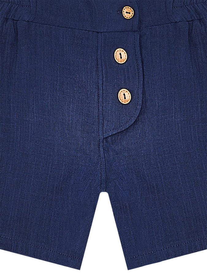 Erkek Bebek Çocuk Yazlık Müslin Şort Gömlek Takım - 2