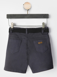 Erkek Çocuk 3'li Takım Polo Yaka T-shirt Şort Kemer Takım - 5