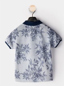 Erkek Çocuk 3'li Takım Polo Yaka T-shirt Şort Kemer Takım - 4