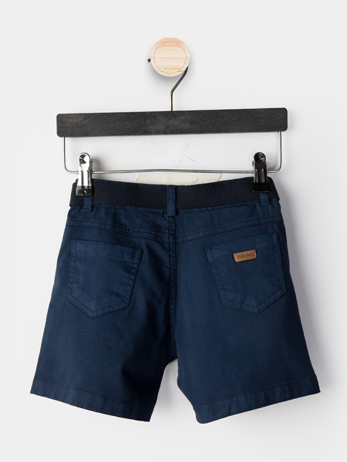 Erkek Çocuk 3'li Takım Polo Yaka T-shirt Şort Kemer Takım - 5