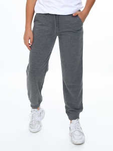 Unisex Kız Erkek Çocuk Antrasit Basic Eşofman Altı - 1