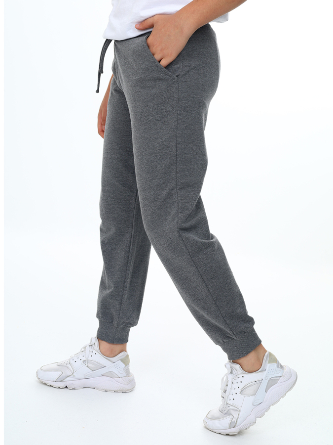 Unisex Kız Erkek Çocuk Antrasit Basic Eşofman Altı - 2