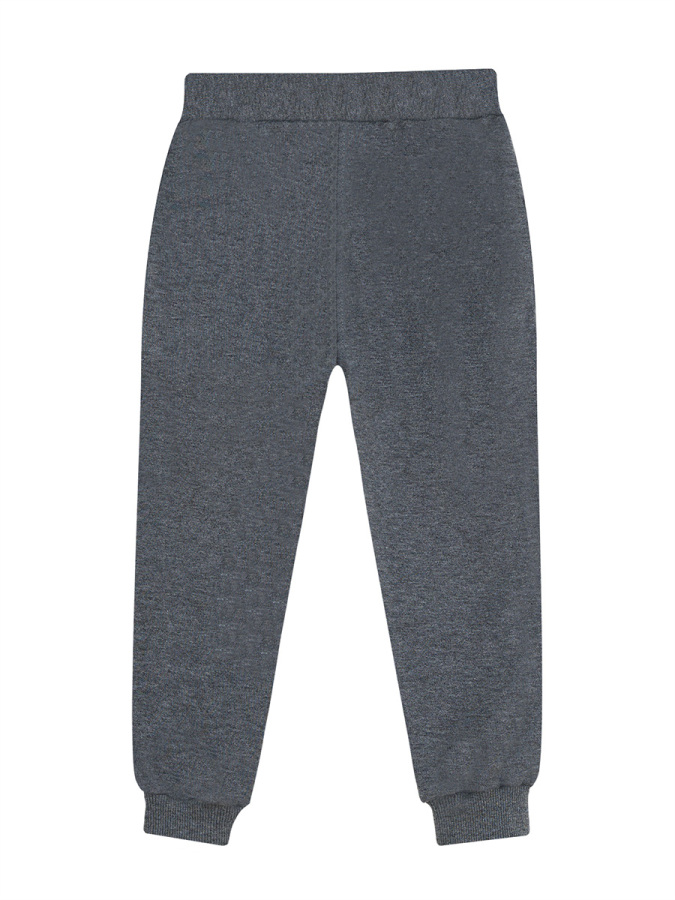 Unisex Çocuk Kışlık Basic Antrasit Beli Lastikli Eşofman Altı 6-13 Yaş - 4
