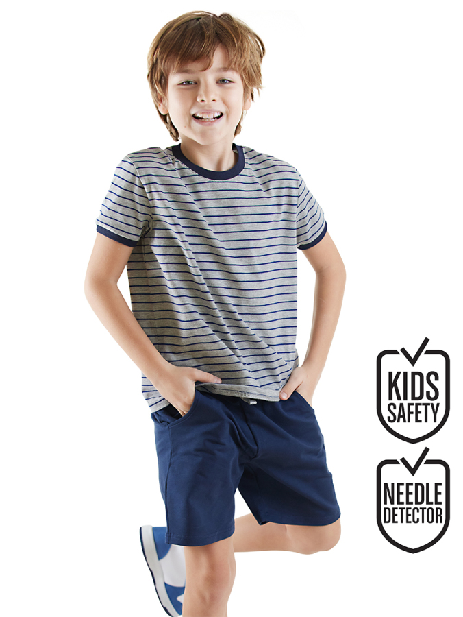 Erkek Çocuk Basic T-shirt Şort Takım - 1