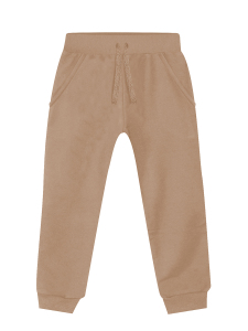 Unisex Kız Erkek Çocuk Bej Basic Eşofman Altı - 3