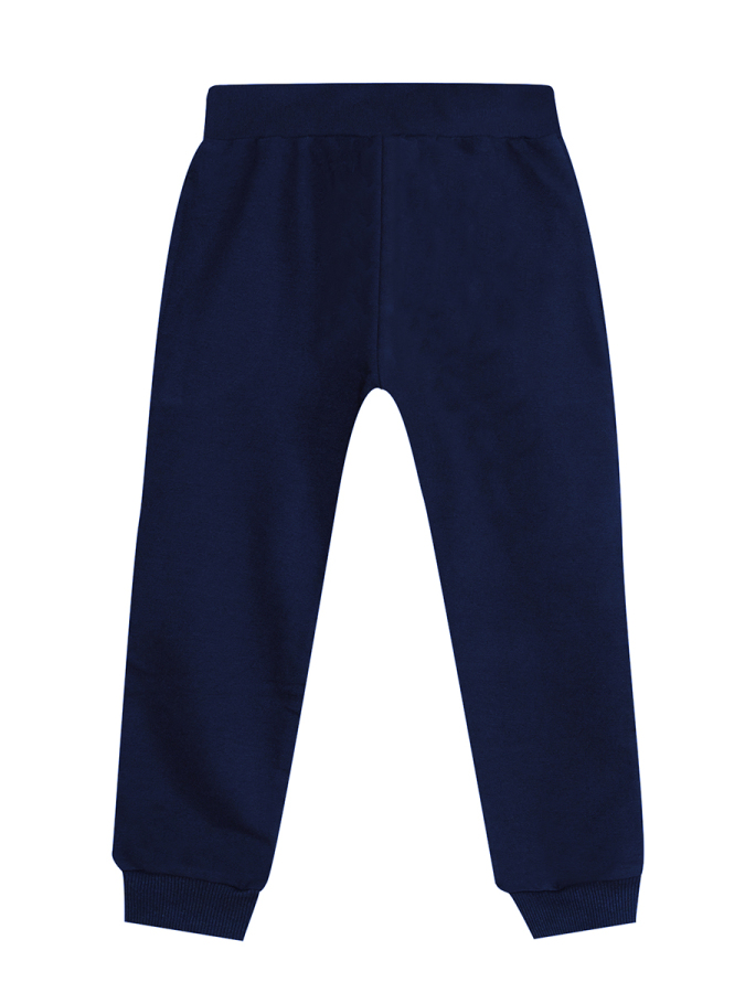 Unisex Kız Erkek Çocuk Lacivert Basic Eşofman Altı - 4