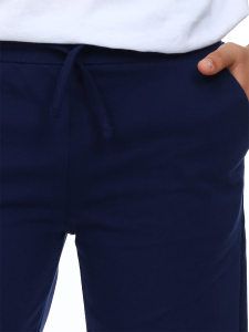 Unisex Çocuk Kışlık Basic Lacivert Beli Lastikli Eşofman Altı 6-13 Yaş - 5