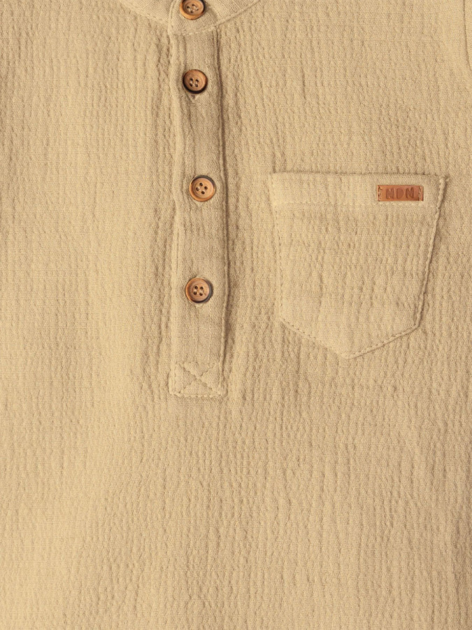 Erkek Çocuk Müslin Gömlek Gabardin Şort Takım - 4