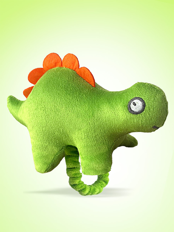 Erkek Çocuk Peluş Yeşil Dinozor Bileklik - 2