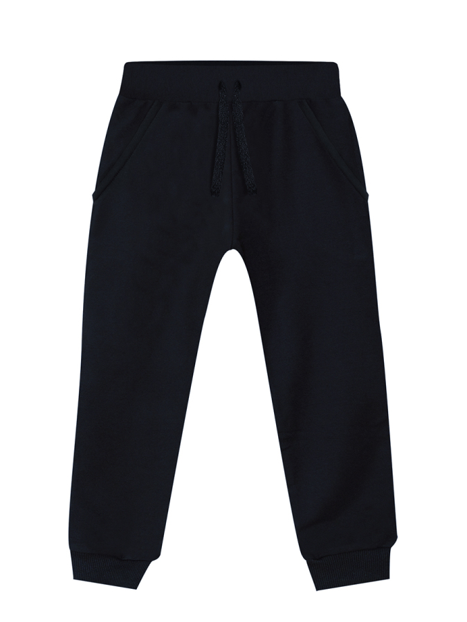 Unisex Kız Erkek Çocuk Siyah Basic Eşofman Altı - 3