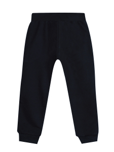 Unisex Kız Erkek Çocuk Siyah Basic Eşofman Altı - 4