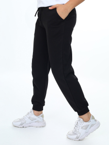 Unisex Kız Erkek Çocuk Siyah Basic Eşofman Altı - 2