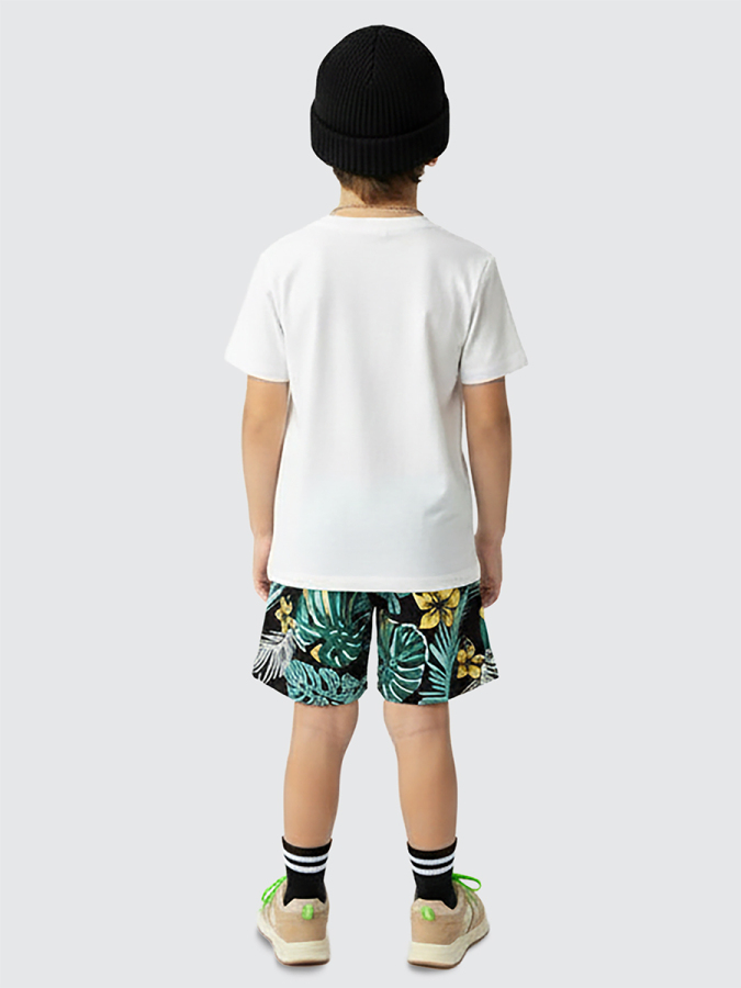 Erkek Çocuk Takım Timsah Hawaii Baskılı T-Shirt Şort İkili Takım Yazlık 2-8 Yaş - 2