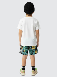 Erkek Çocuk Takım Timsah Hawaii Baskılı T-Shirt Şort İkili Takım Yazlık 2-8 Yaş - 2