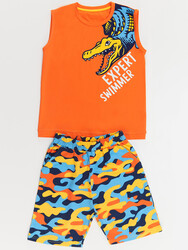 Expert Croco Boy T-shirt&Shorts Set - Thumbnail
